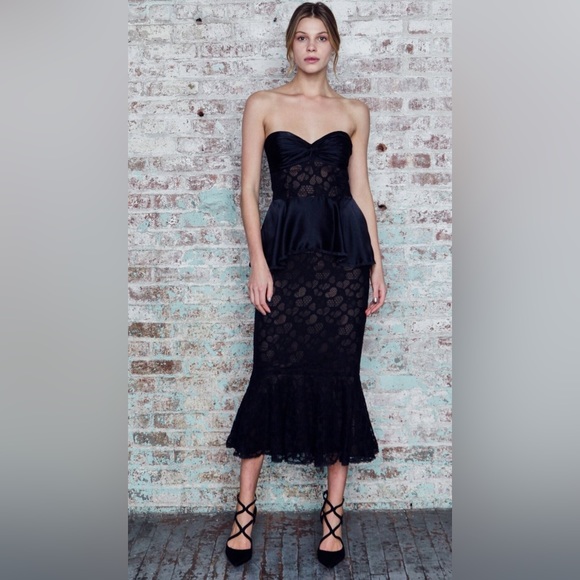 NWT Flor Et. Al Arosa Dress Anthropologie x BHLDN Lace Midi Sheath MSRP $595 - Picture 5 of 16